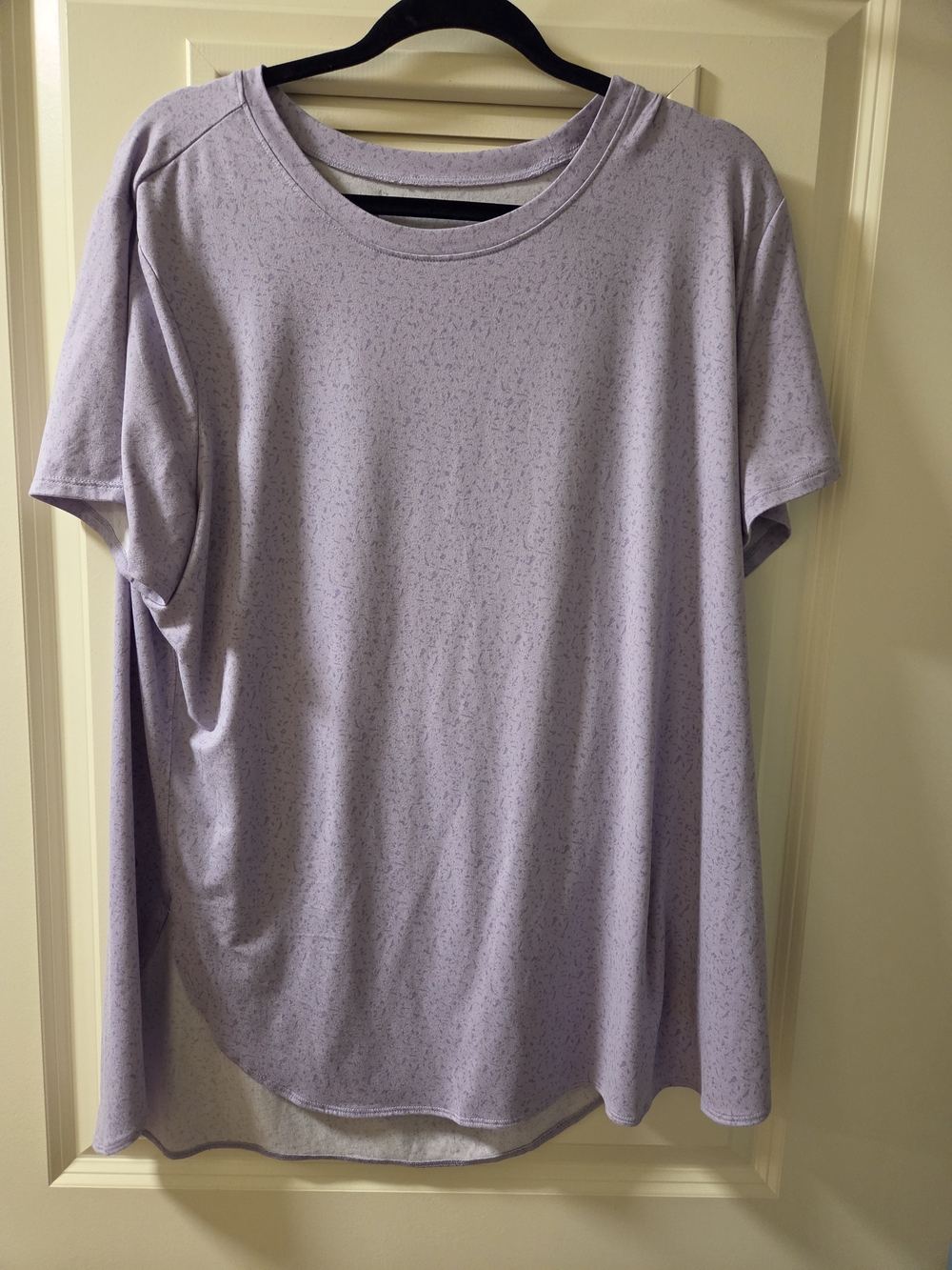Skechers Women's Short Sleeve Crew Tee in Heather Lavender